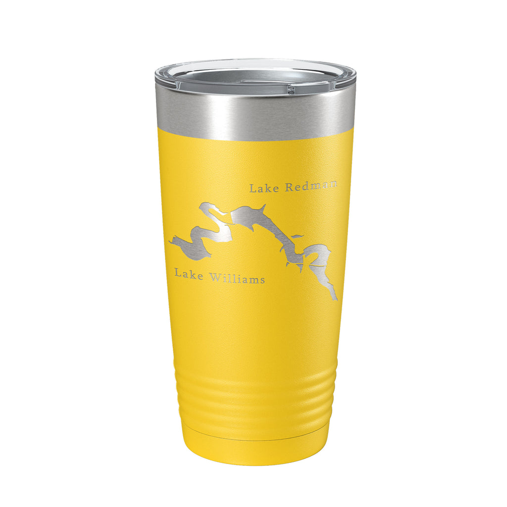 Lakes Redman & Williams Map Tumbler Travel Mug Insulated Laser Engraved Coffee Cup Pennsylvania 20 oz