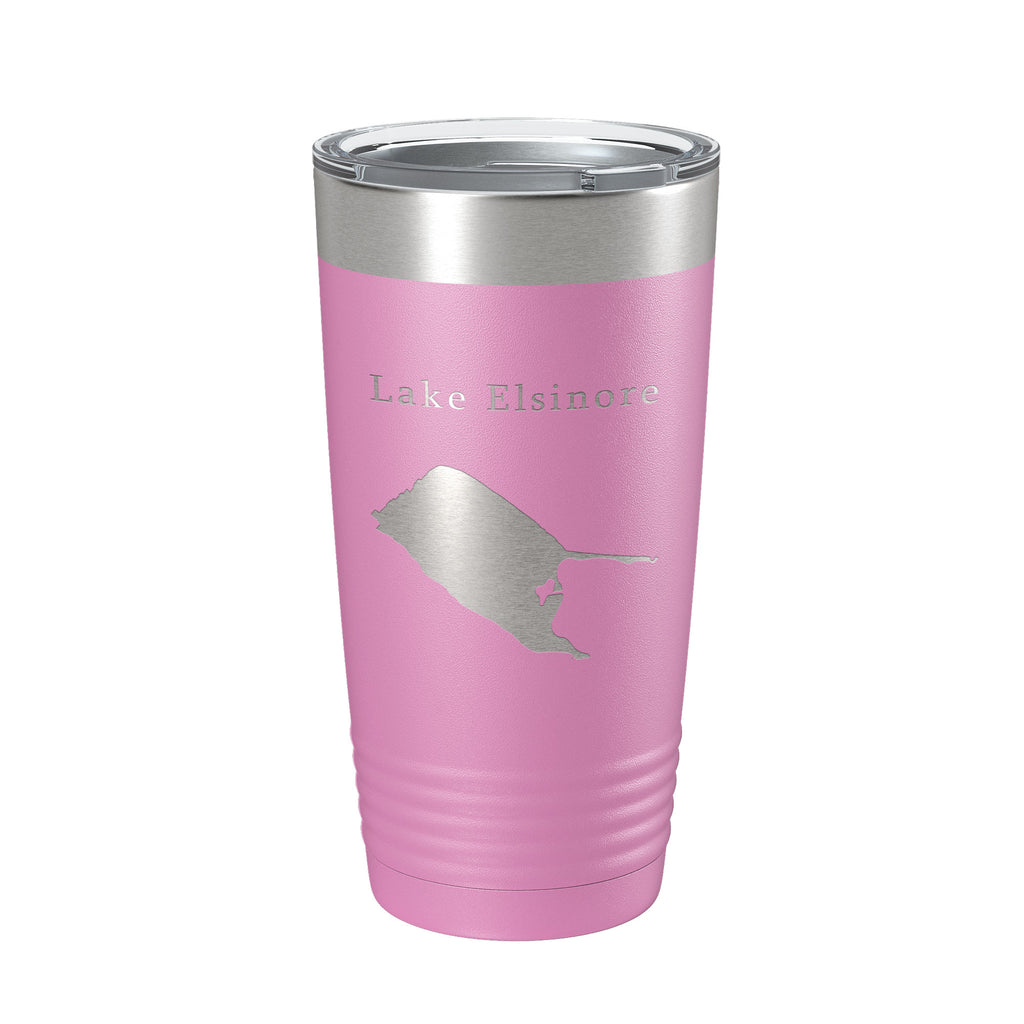 Lake Elsinore Map Tumbler Travel Mug Insulated Laser Engraved Coffee Cup California 20 oz