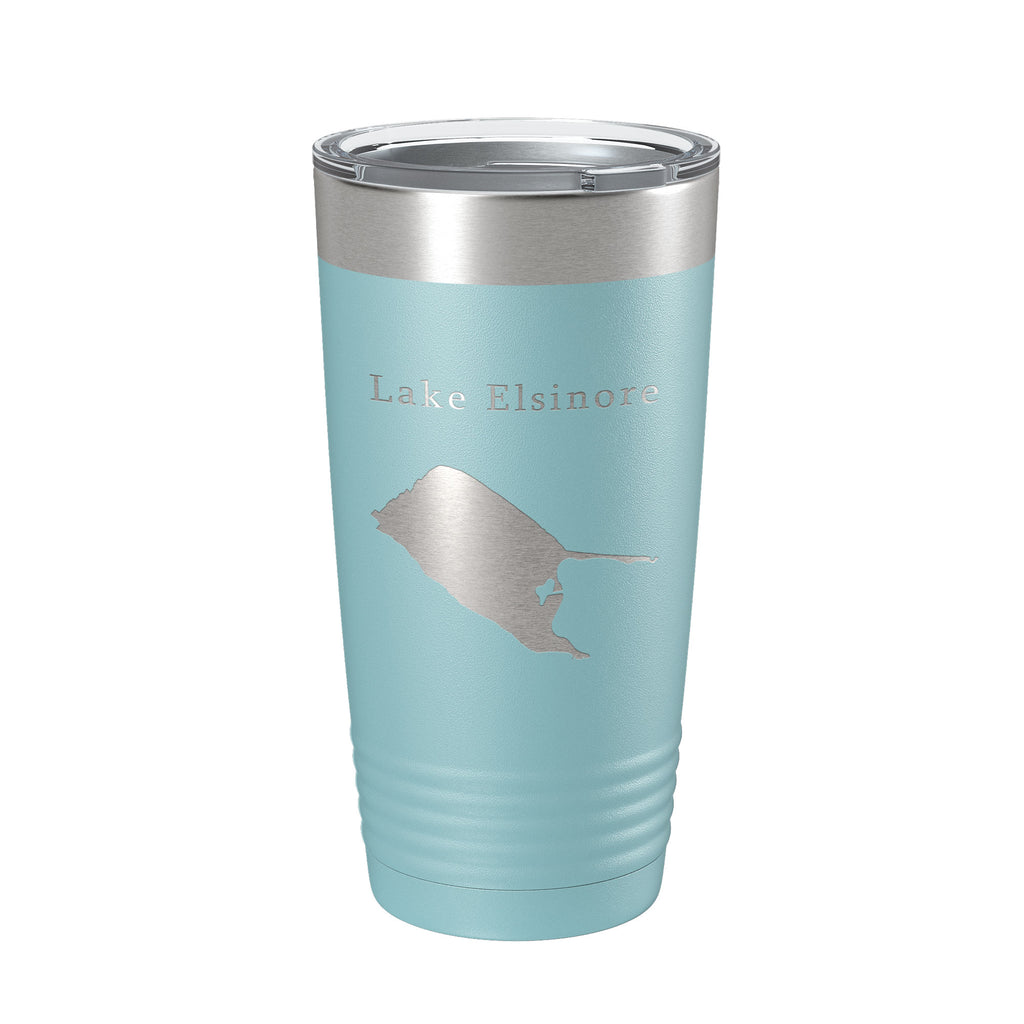 Lake Elsinore Map Tumbler Travel Mug Insulated Laser Engraved Coffee Cup California 20 oz