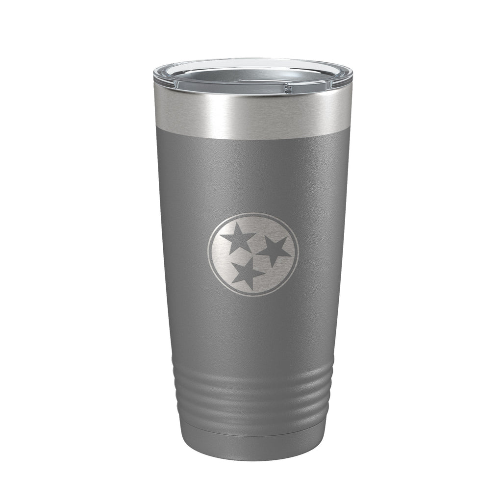 Tennessee Tristar Tumbler TN State Symbol Travel Mug Insulated Laser Engraved Coffee Cup 20 oz