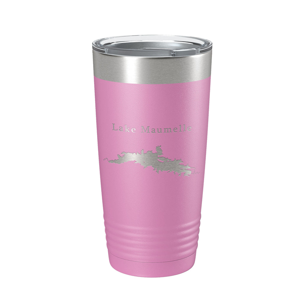 Lake Maumelle Map Tumbler Travel Mug Insulated Laser Engraved Coffee Cup Arkansas 20 oz