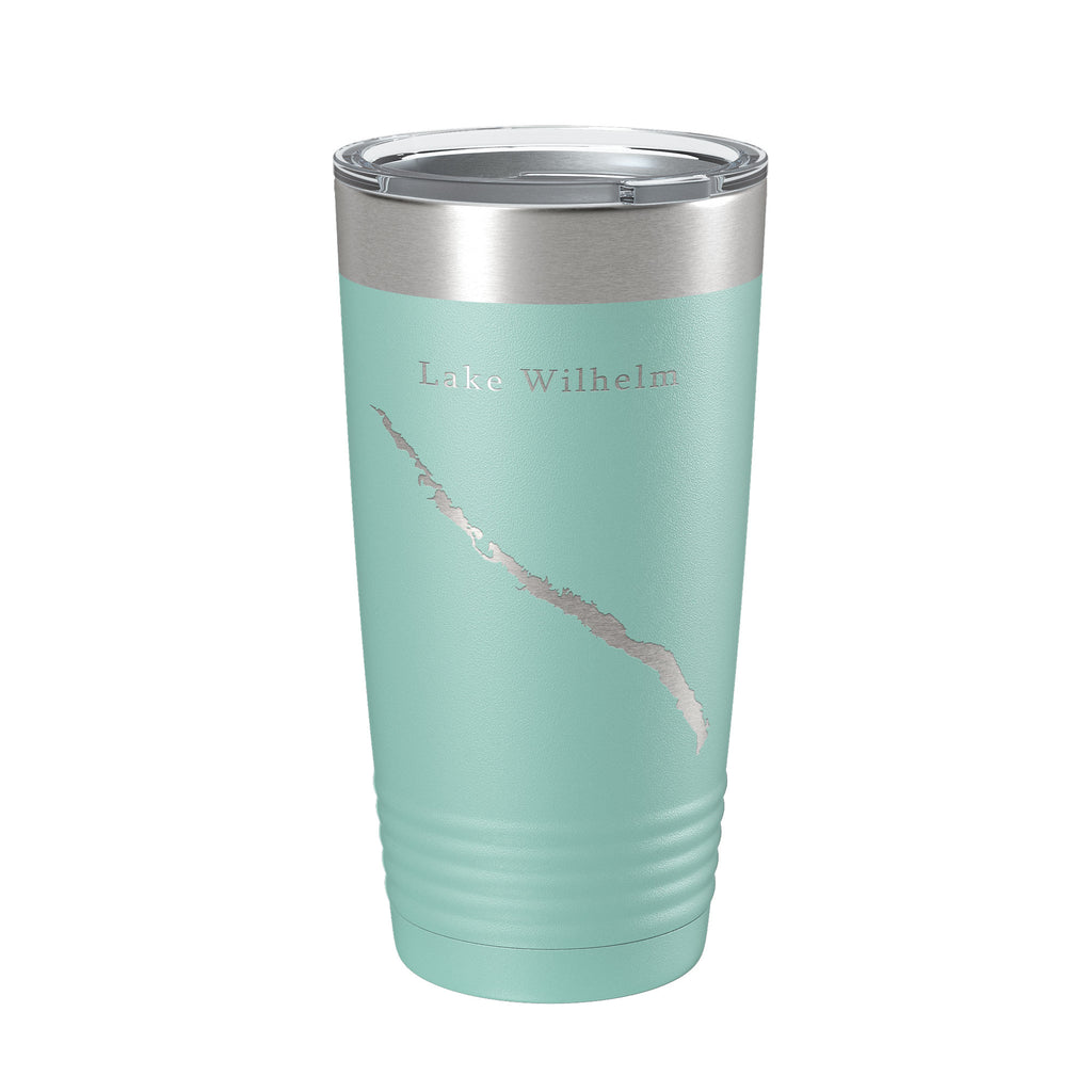 Lake Wilhelm Map Tumbler Travel Mug Insulated Laser Engraved Coffee Cup Pennsylvania 20 oz