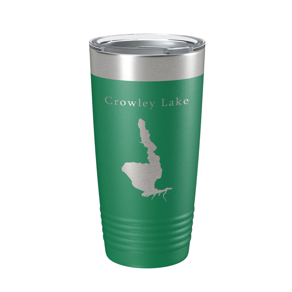 Crowley Lake Map Tumbler Travel Mug Insulated Laser Engraved Coffee Cup California 20 oz