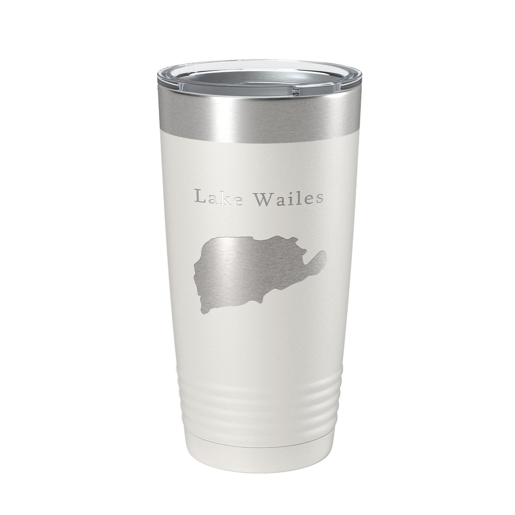 Lake Wailes Wales Map Tumbler Travel Mug Insulated Laser Engraved Coffee Cup Florida 20 oz