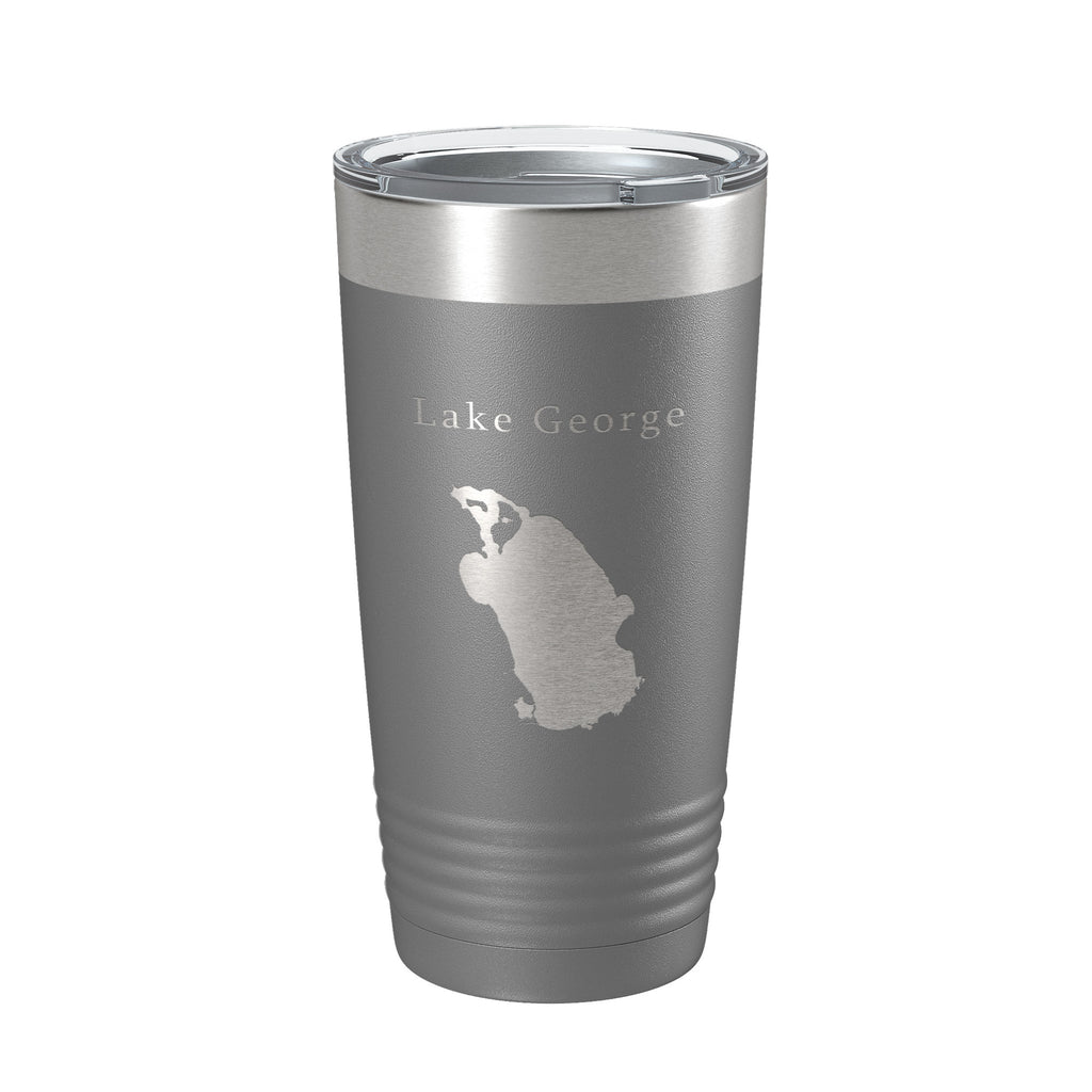 Lake George Map Tumbler Travel Mug Insulated Laser Engraved Coffee Cup Florida 20 oz