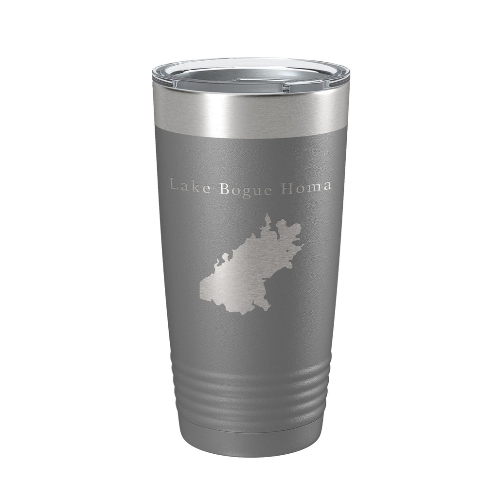 Lake Bogue Homa Map Tumbler Travel Mug Insulated Laser Engraved Coffee Cup Mississippi 20 oz