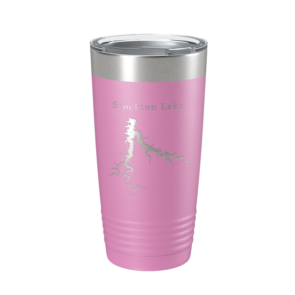 Stockton Lake Map Tumbler Travel Mug Insulated Laser Engraved Coffee Cup Springfield Missouri 20 oz