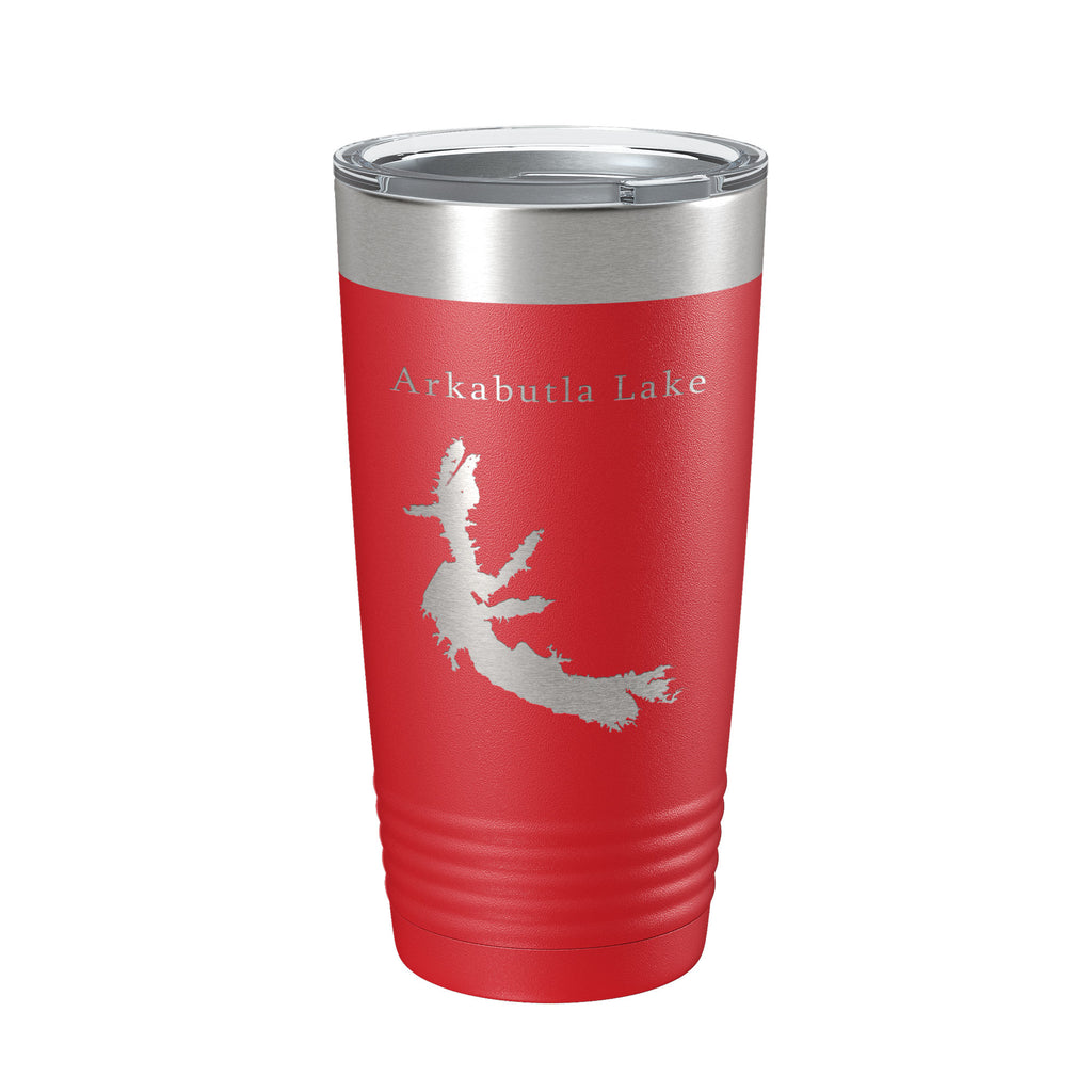 Arkabutla Lake Map Tumbler Travel Mug Insulated Laser Engraved Coffee Cup Mississippi 20 oz