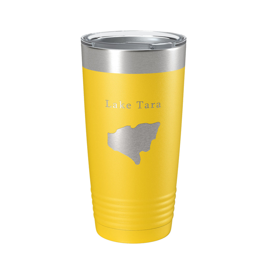 Lake Tara Map Tumbler Travel Mug Insulated Laser Engraved Coffee Cup Georgia 20 oz