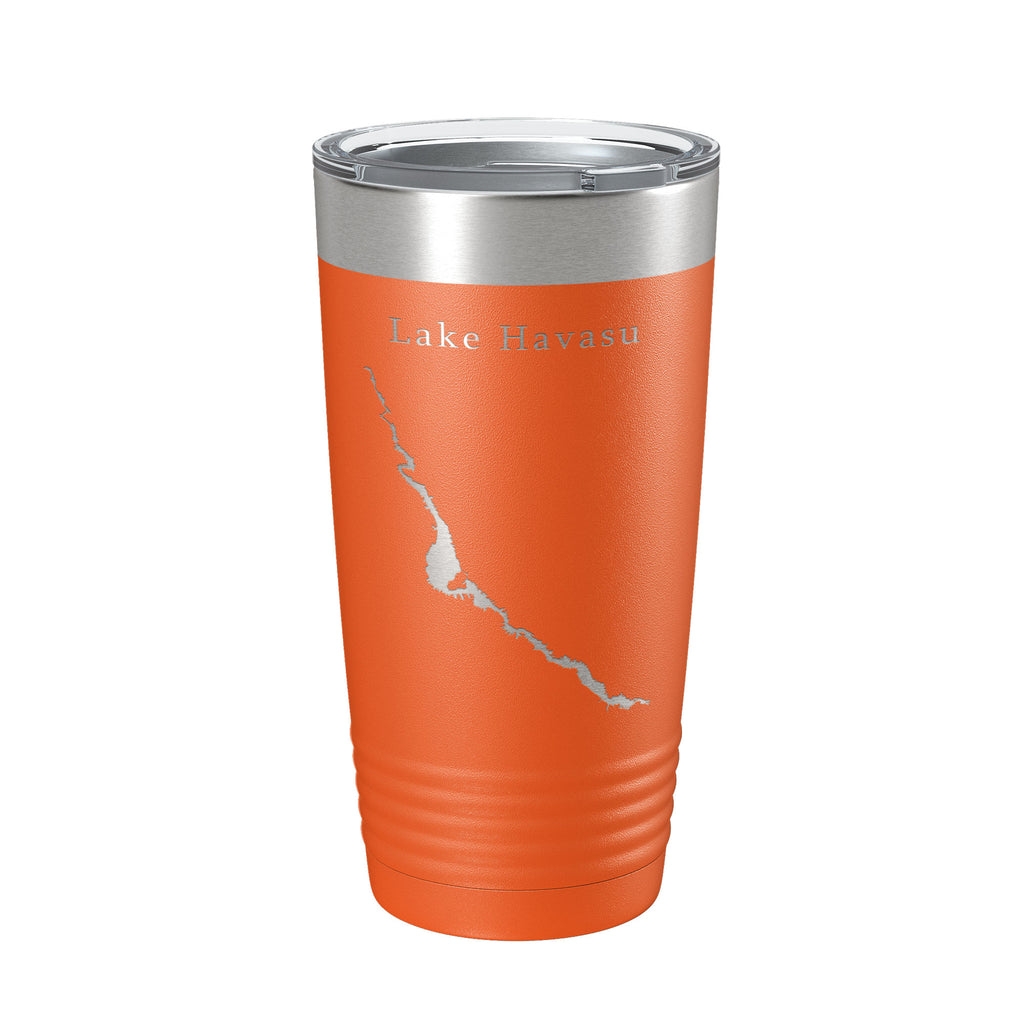 Lake Havasu Map Tumbler Travel Mug Insulated Laser Engraved Coffee Cup Arizona California 20 oz