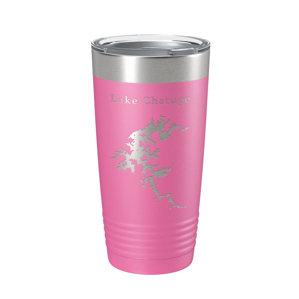 Lake Chatuge Map Tumbler Travel Mug Insulated Laser Engraved Coffee Cup Georgia North Carolina 20 oz