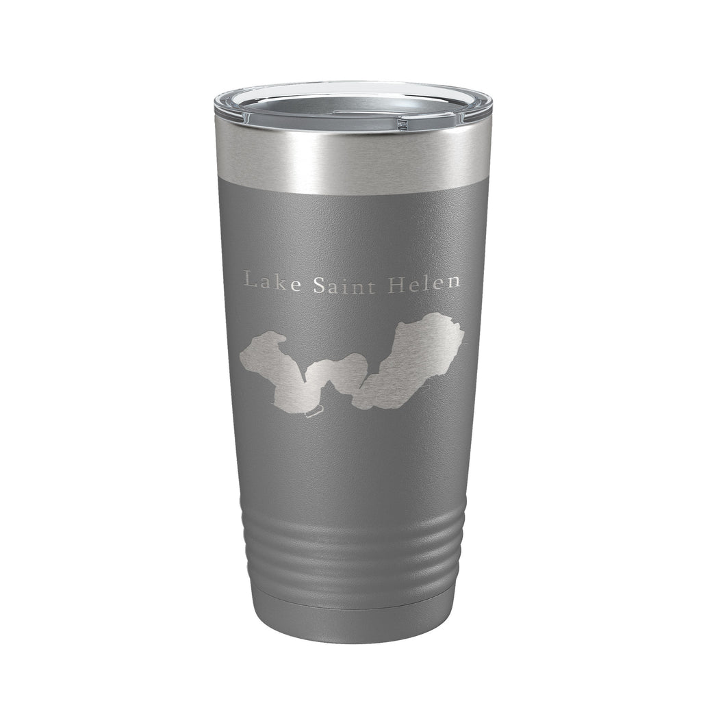 Lake Saint Helen Map Tumbler Travel Mug Insulated Laser Engraved Coffee Cup Michigan 20 oz