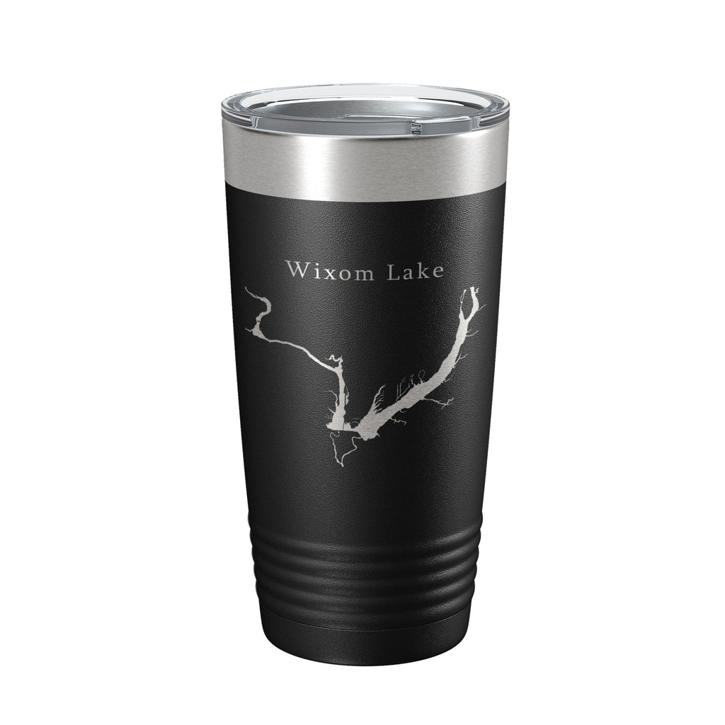 Wixom Lake Tittabawassee Map Tumbler Travel Mug Insulated Laser Engraved Coffee Cup Michigan 20 oz