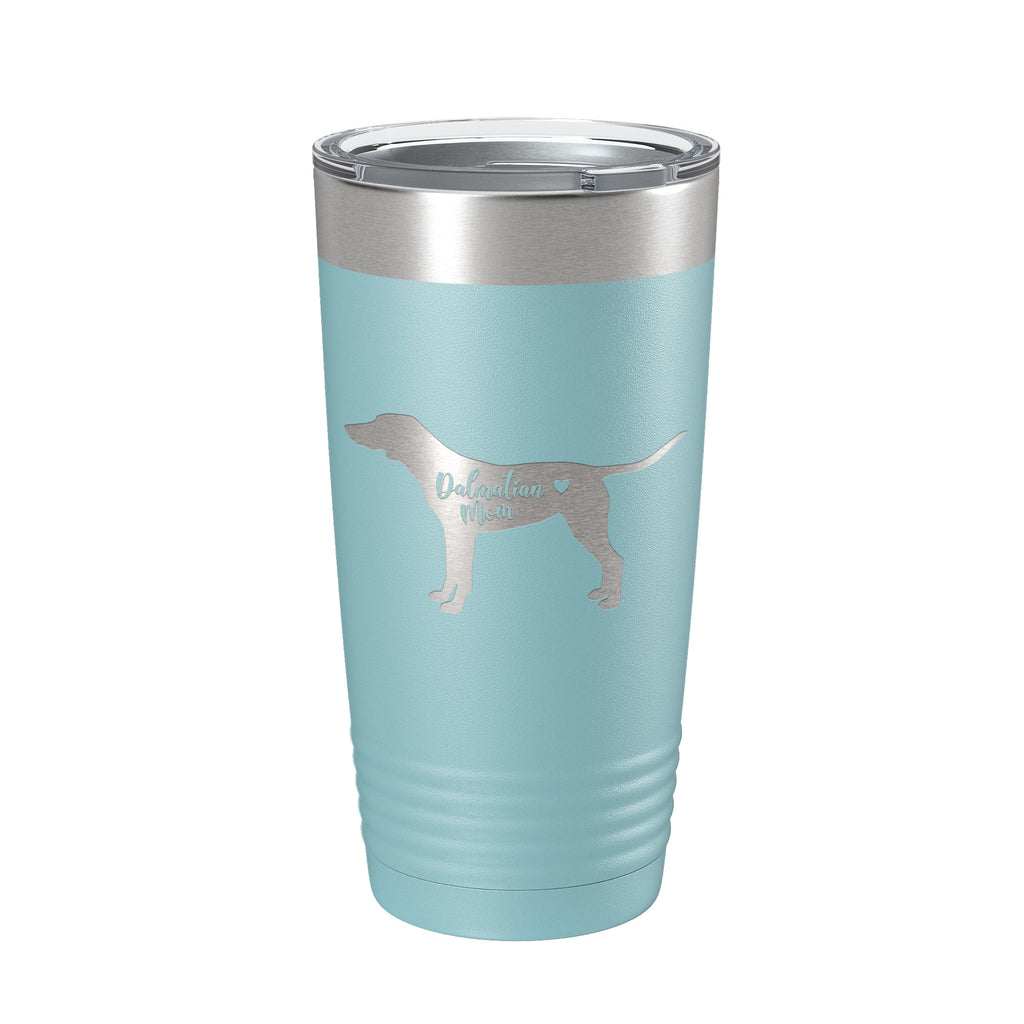 Dalmatian Mom Tumbler Dog Travel Mug Gift Insulated Laser Engraved Coffee Cup 20 oz