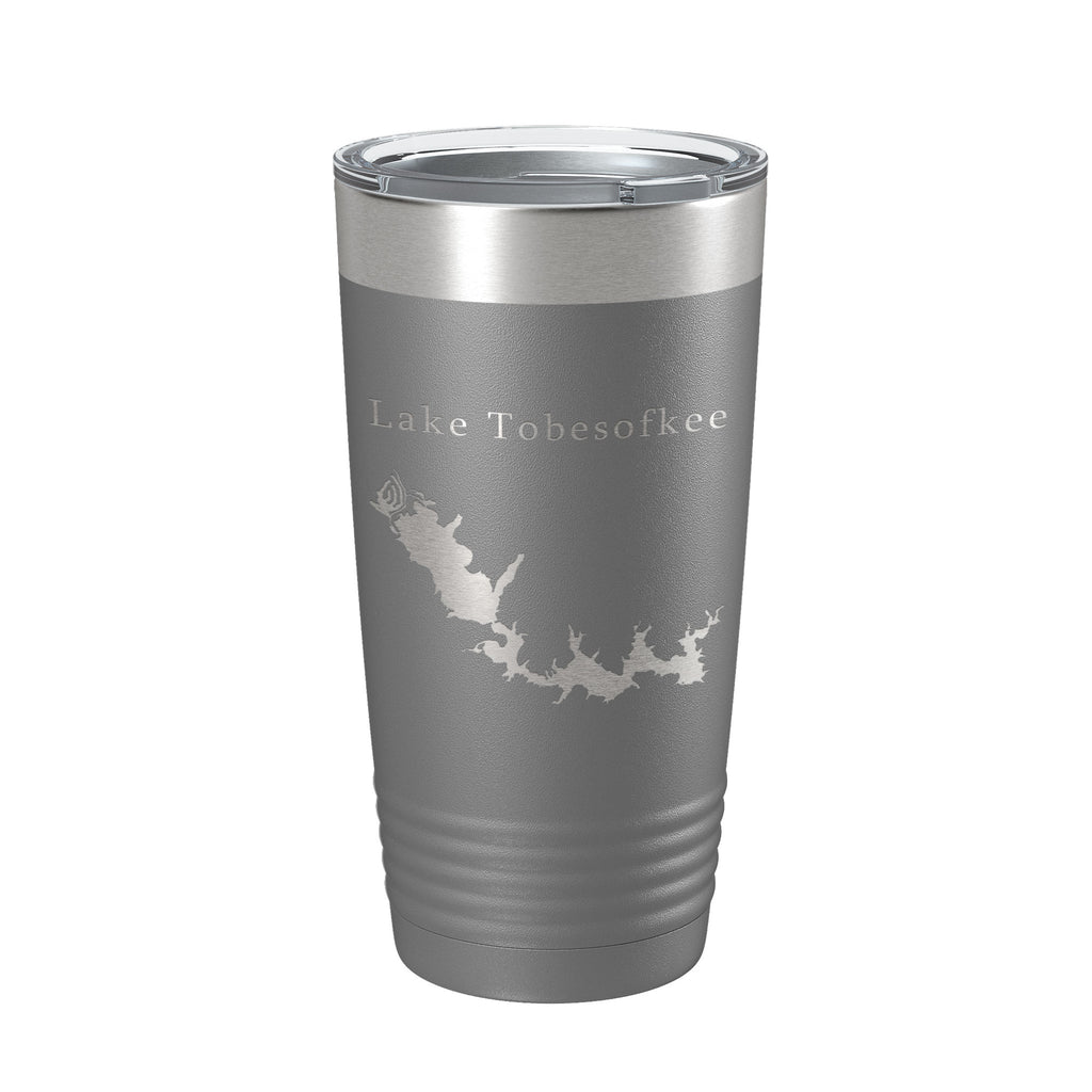 Lake Tobesofkee Map Tumbler Travel Mug Insulated Laser Engraved Coffee Cup Macon Georgia 20 oz