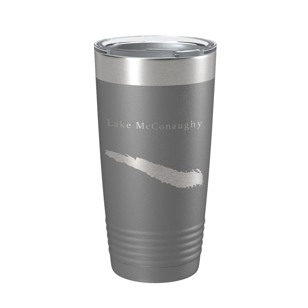 Lake McConaughy Map Tumbler Travel Mug Insulated Laser Engraved Coffee Cup Nebraska 20 oz