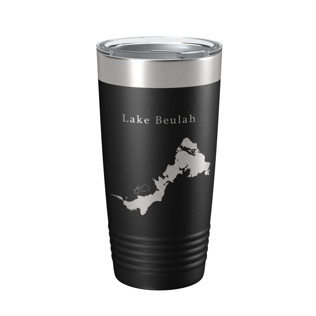 Lake Beulah Map Tumbler Travel Mug Insulated Laser Engraved Coffee Cup Wisconsin 20 oz