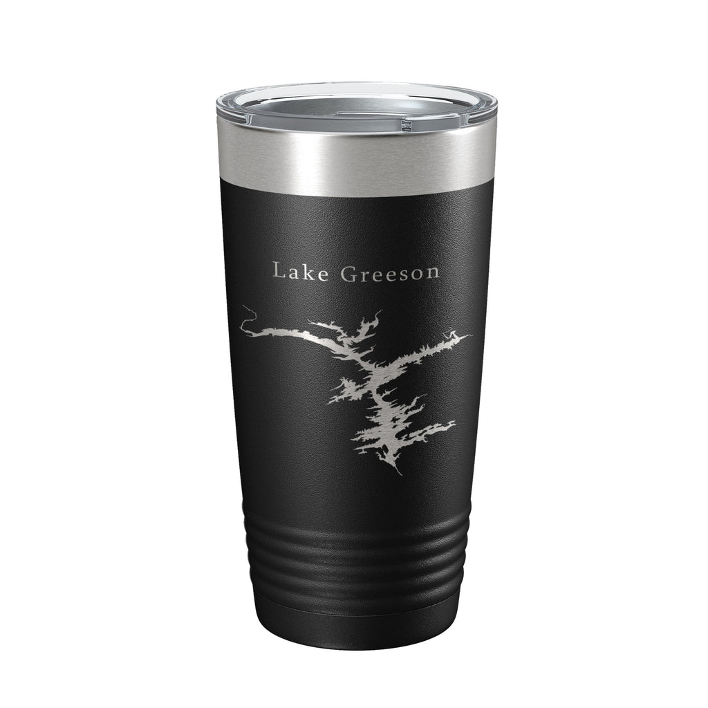 Lake Greeson Map Tumbler Travel Mug Insulated Laser Engraved Coffee Cup Arkansas 20 oz