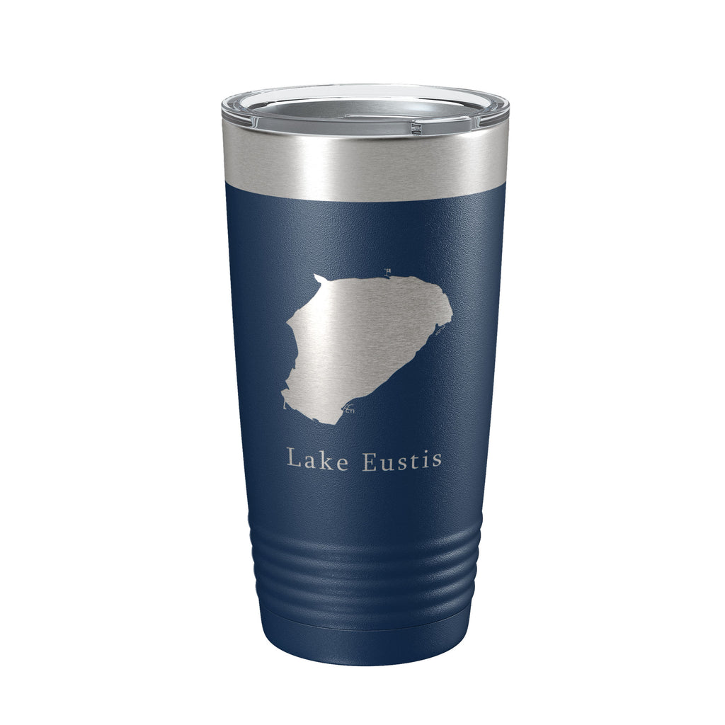 Lake Eustis Map Tumbler Travel Mug Insulated Laser Engraved Coffee Cup Florida 20 oz