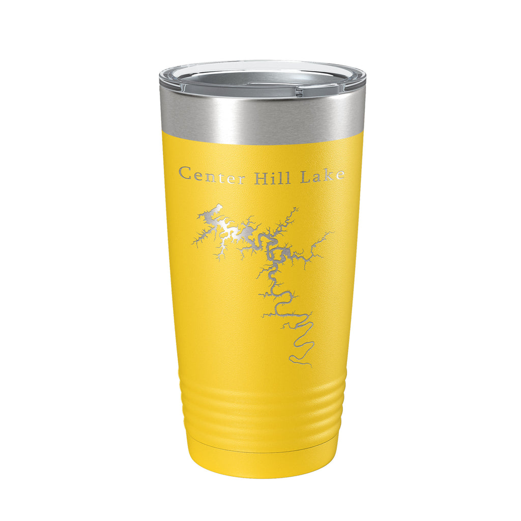 Center Hill Lake Map Tumbler Travel Mug Insulated Laser Engraved Coffee Cup Tennessee 20 oz