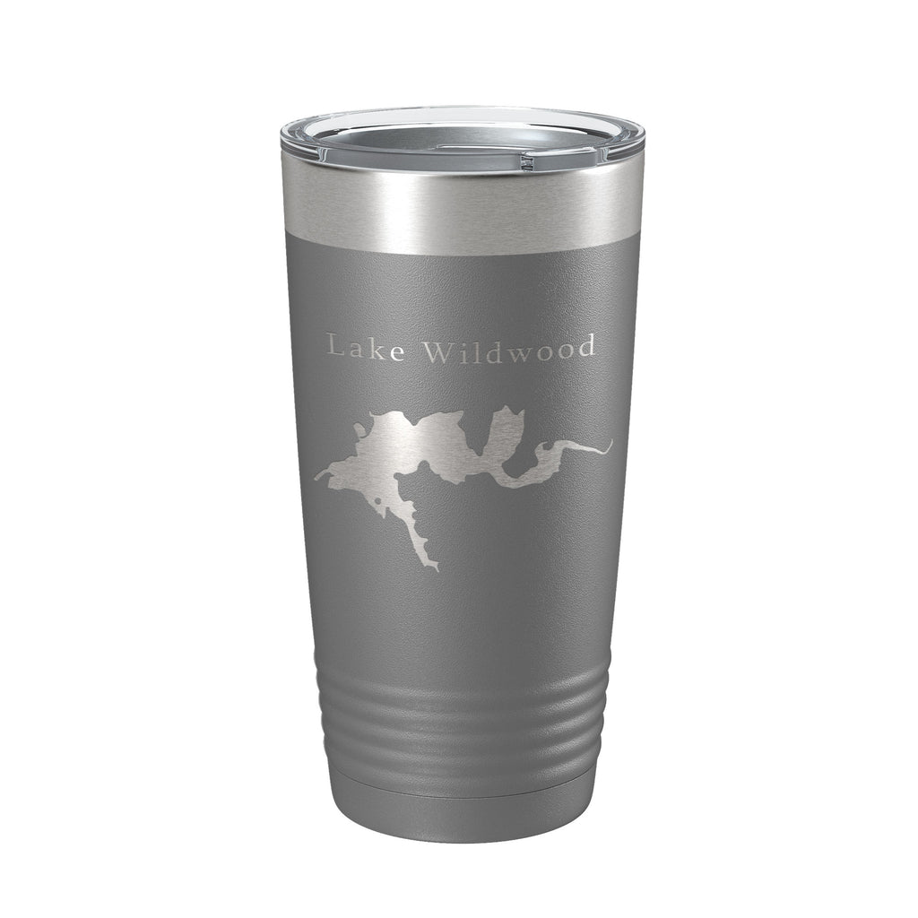 Lake Wildwood Map Tumbler Travel Mug Insulated Laser Engraved Coffee Cup California 20 oz