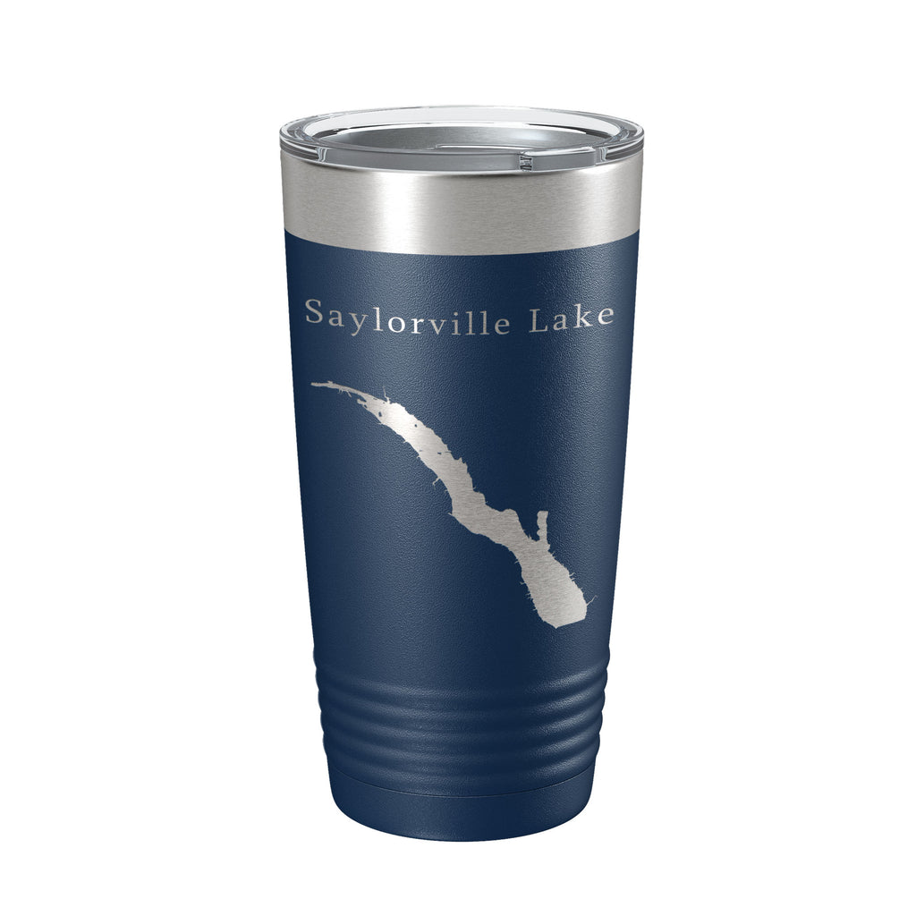 Saylorville Lake Map Tumbler Travel Mug Insulated Laser Engraved Coffee Cup Des Moines Iowa 20 oz