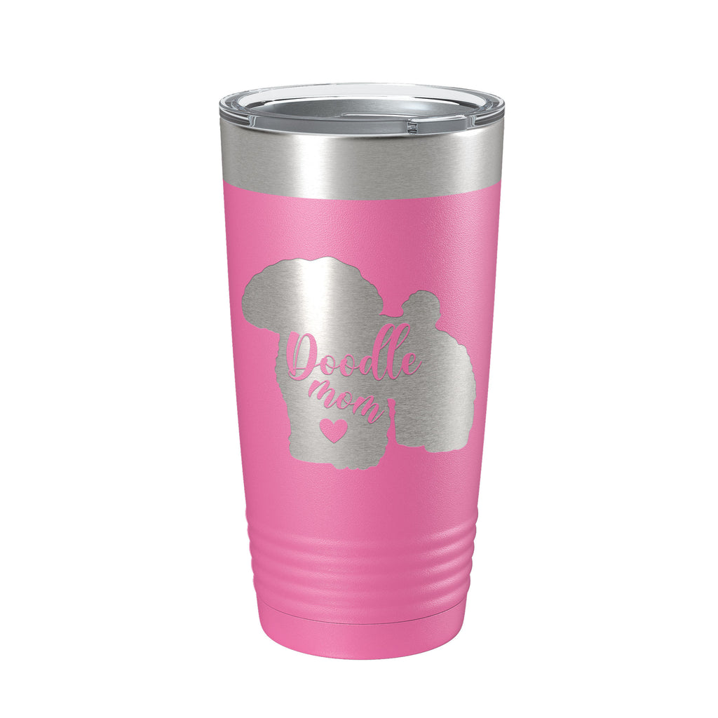 Doodle Mom Tumbler Dog Travel Mug Gift Insulated Laser Engraved Coffee Cup 20 oz