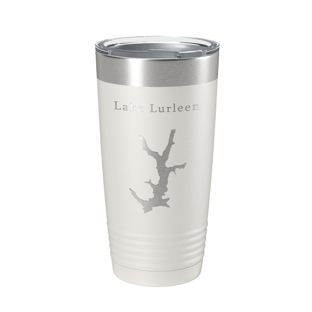 Lake Lurleen Map Tumbler Travel Mug Insulated Laser Engraved Coffee Cup Alabama 20 oz