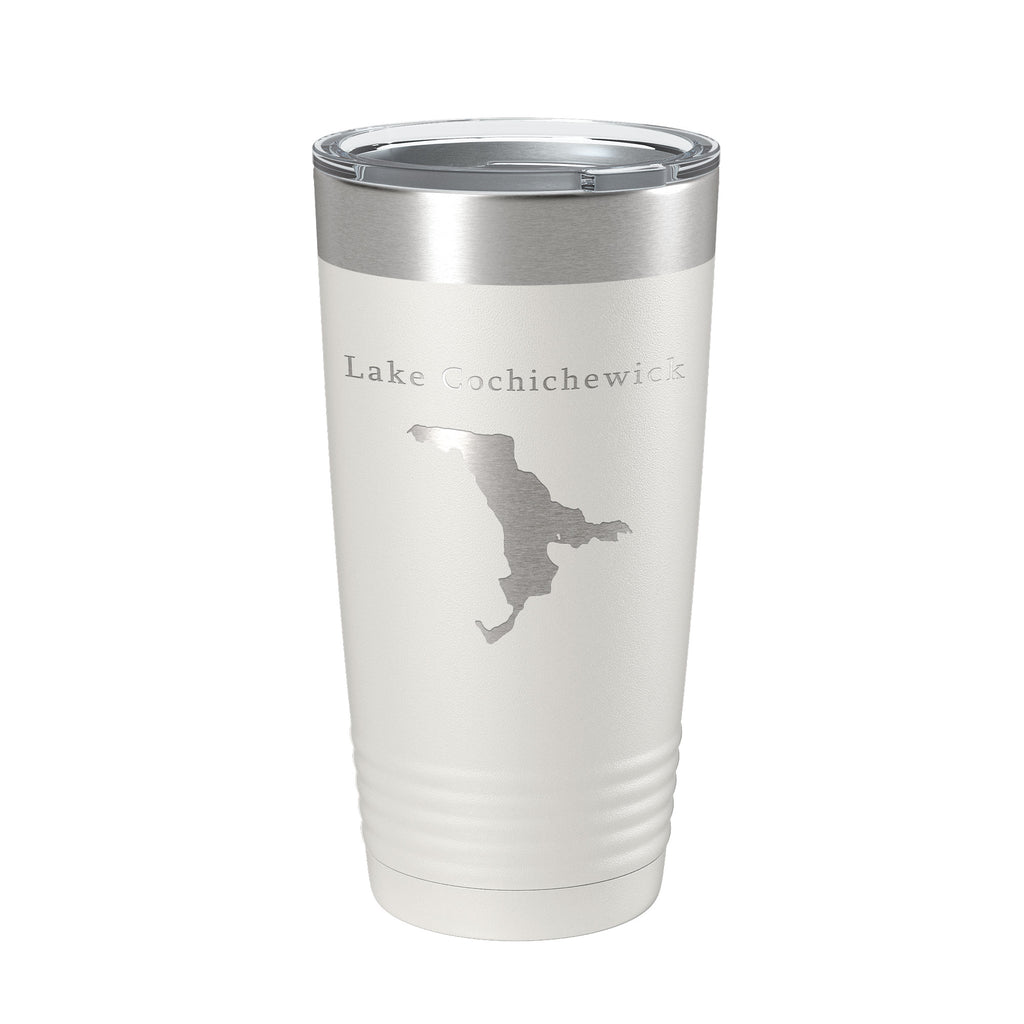 Lake Cochichewick Map Tumbler Travel Mug Insulated Laser Engraved Coffee Cup Massachusetts 20 oz