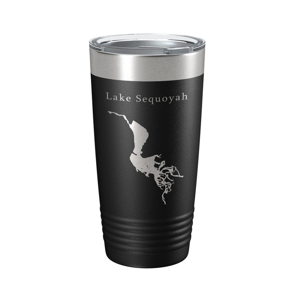 Lake Sequoyah Map Tumbler Travel Mug Insulated Laser Engraved Coffee Cup Arkansas 20 oz