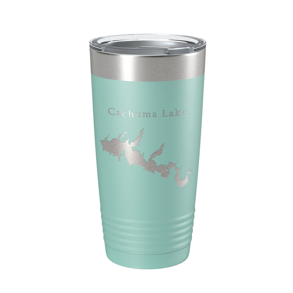 Cachuma Lake Map Tumbler Travel Mug Insulated Laser Engraved Coffee Cup California 20 oz