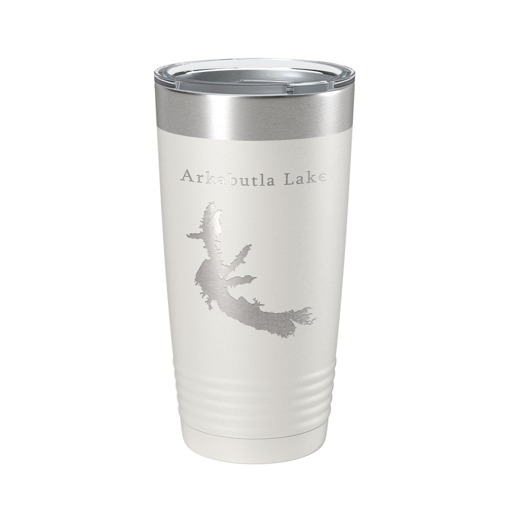 Arkabutla Lake Map Tumbler Travel Mug Insulated Laser Engraved Coffee Cup Mississippi 20 oz