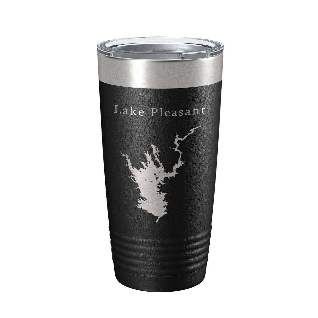 Lake Pleasant Map Tumbler Travel Mug Insulated Laser Engraved Coffee Cup Arizona 20 oz