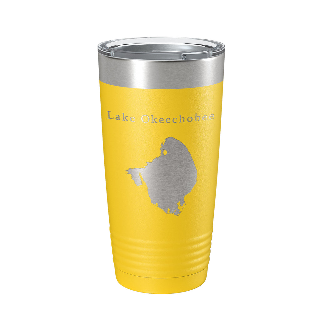 Lake Okeechobee Map Tumbler Travel Mug Insulated Laser Engraved Coffee Cup Florida 20 oz