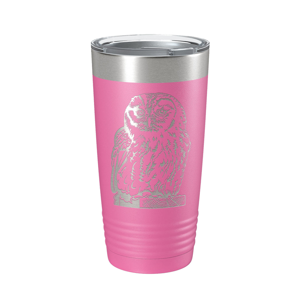 Owl Tumbler Travel Mug Insulated Laser Engraved Coffee Cup Owl Lover Gift Bird 20 oz