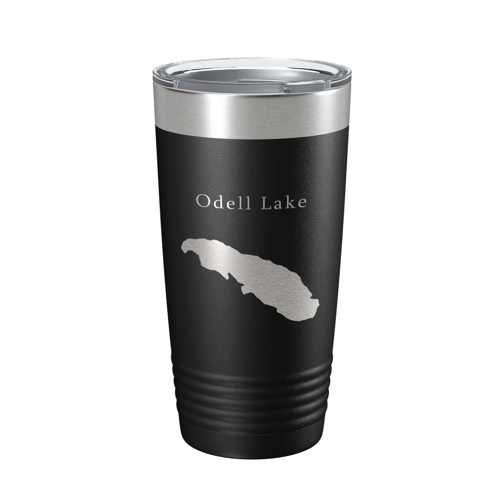 Odell Lake Map Tumbler Travel Mug Insulated Laser Engraved Coffee Cup Oregon 20 oz