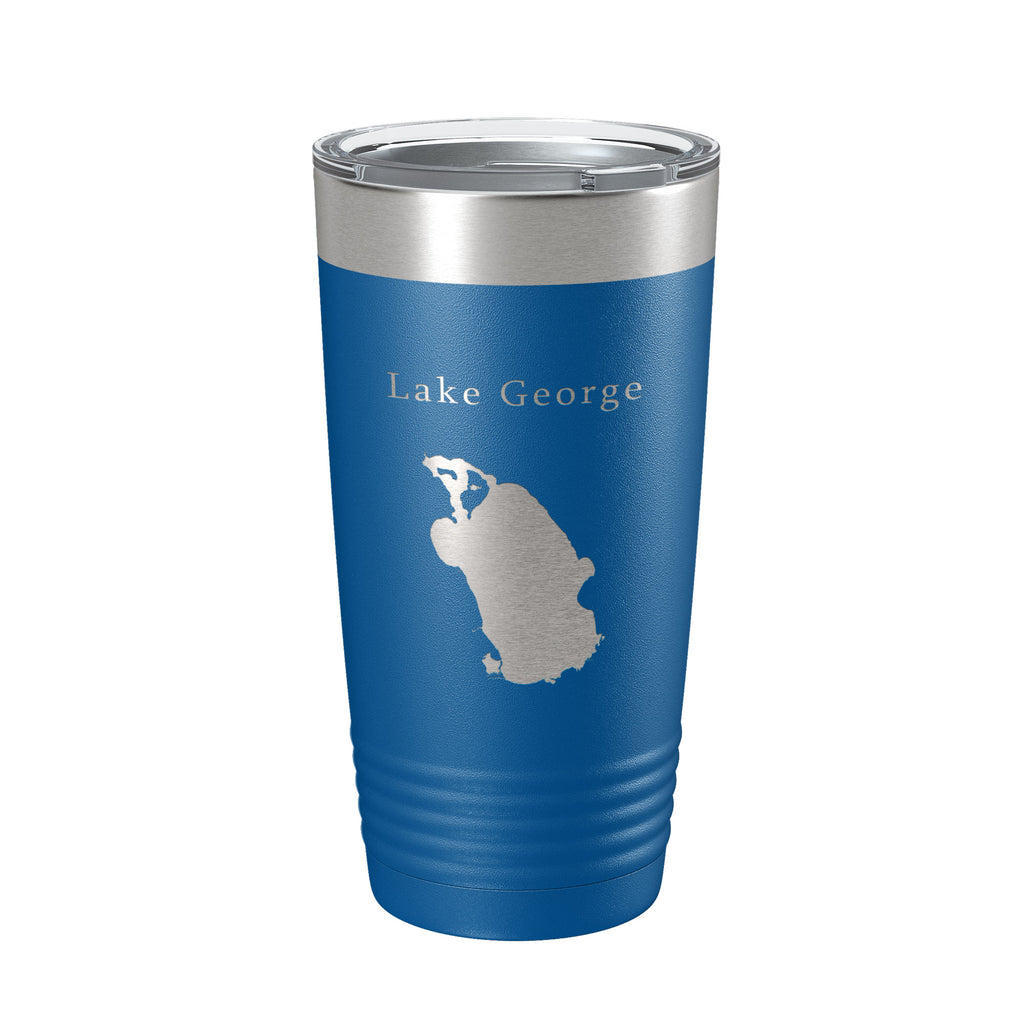 Lake George Map Tumbler Travel Mug Insulated Laser Engraved Coffee Cup Florida 20 oz