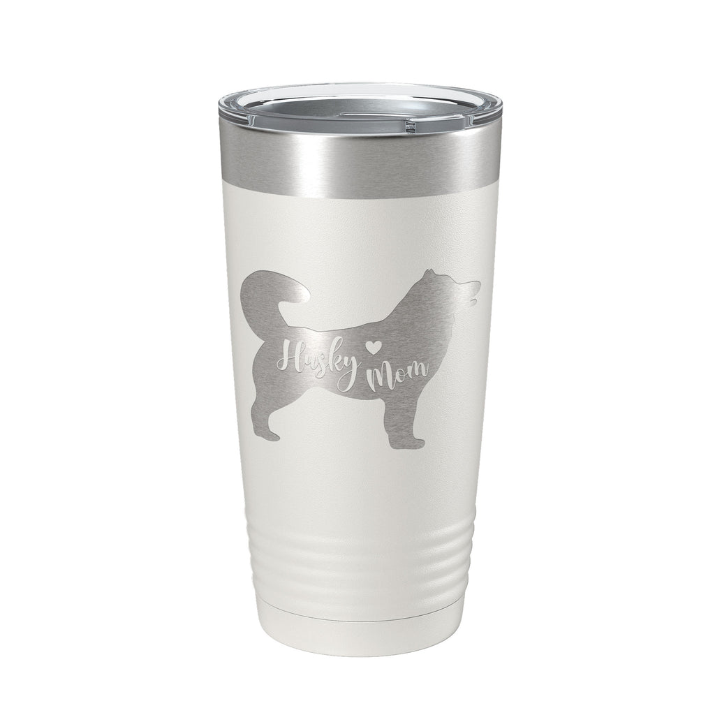 Husky Mom Tumbler Dog Travel Mug Gift Insulated Laser Engraved Coffee Cup 20 oz