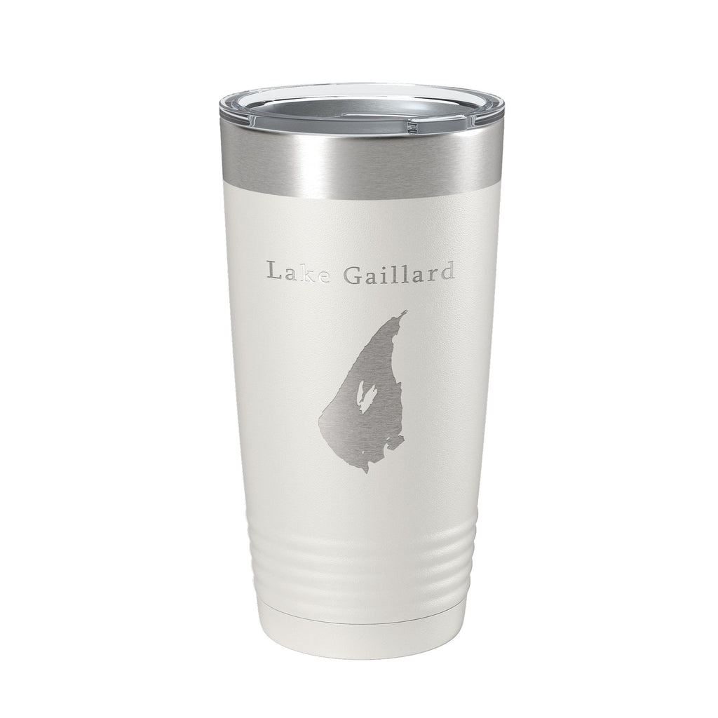 Lake Gaillard Map Tumbler Travel Mug Insulated Laser Engraved Coffee Cup Connecticut 20 oz