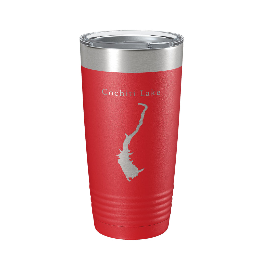 Cochiti Lake Map Tumbler Travel Mug Insulated Laser Engraved Coffee Cup New Mexico 20 oz