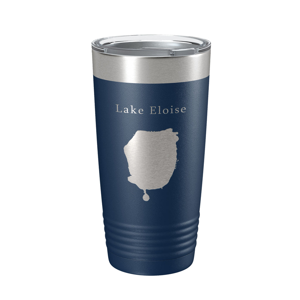 Lake Eloise Map Tumbler Travel Mug Insulated Laser Engraved Coffee Cup Florida 20 oz