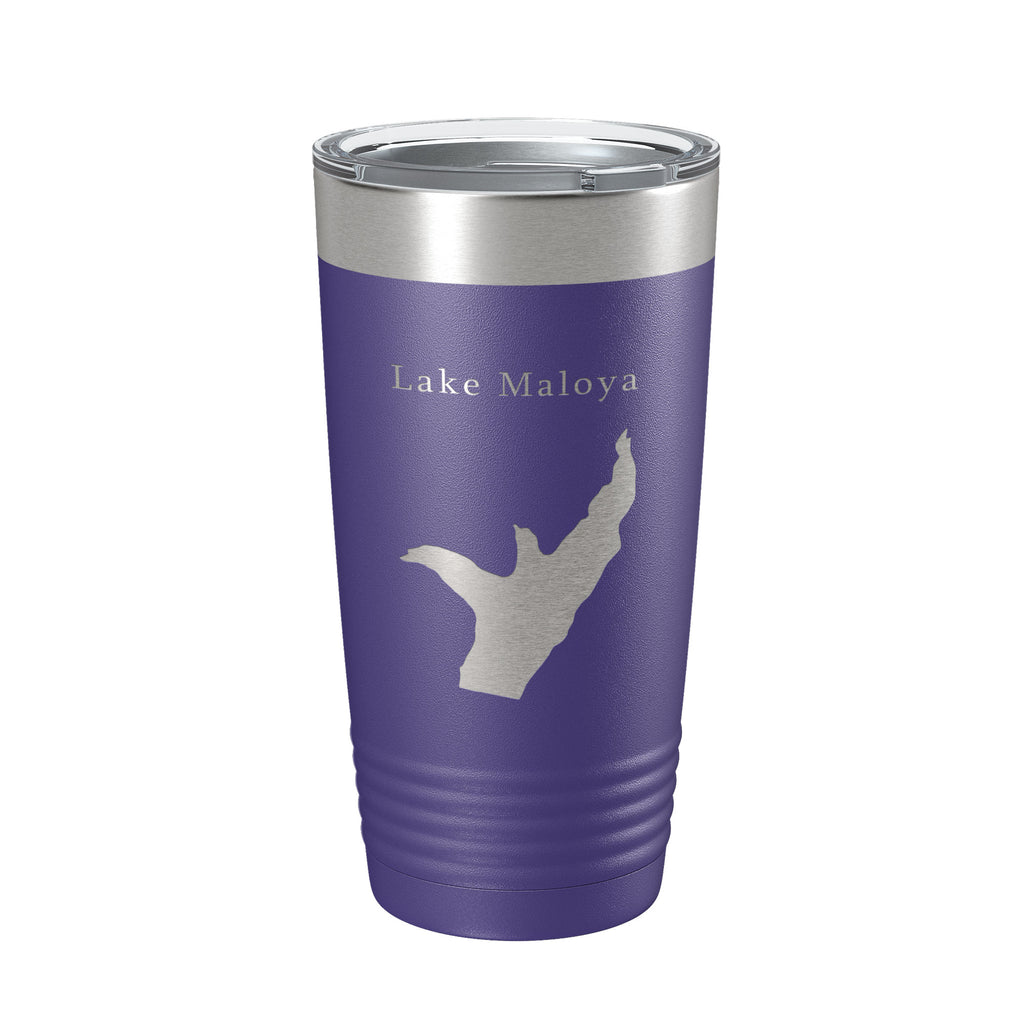 Lake Maloya Map Tumbler Travel Mug Insulated Laser Engraved Coffee Cup New Mexico Colorado 20 oz