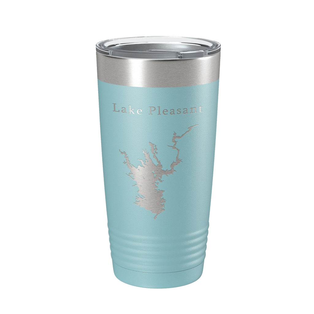 Lake Pleasant Map Tumbler Travel Mug Insulated Laser Engraved Coffee Cup Arizona 20 oz