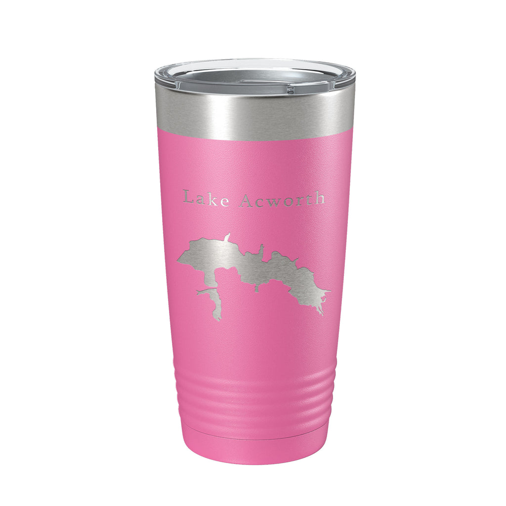 Lake Acworth Map Tumbler Travel Mug Insulated Laser Engraved Coffee Cup Georgia 20 oz