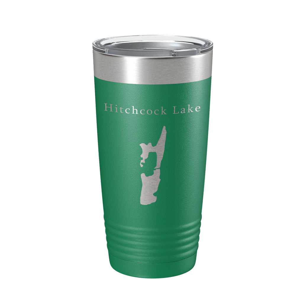 Hitchcock Lake Map Tumbler Travel Mug Insulated Laser Engraved Coffee Cup Connecticut 20 oz