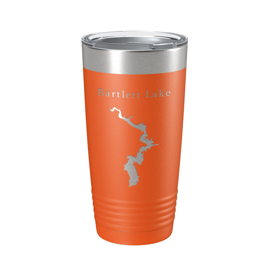 Bartlett Lake Map Tumbler Travel Mug Insulated Laser Engraved Coffee Cup Arizona 20 oz