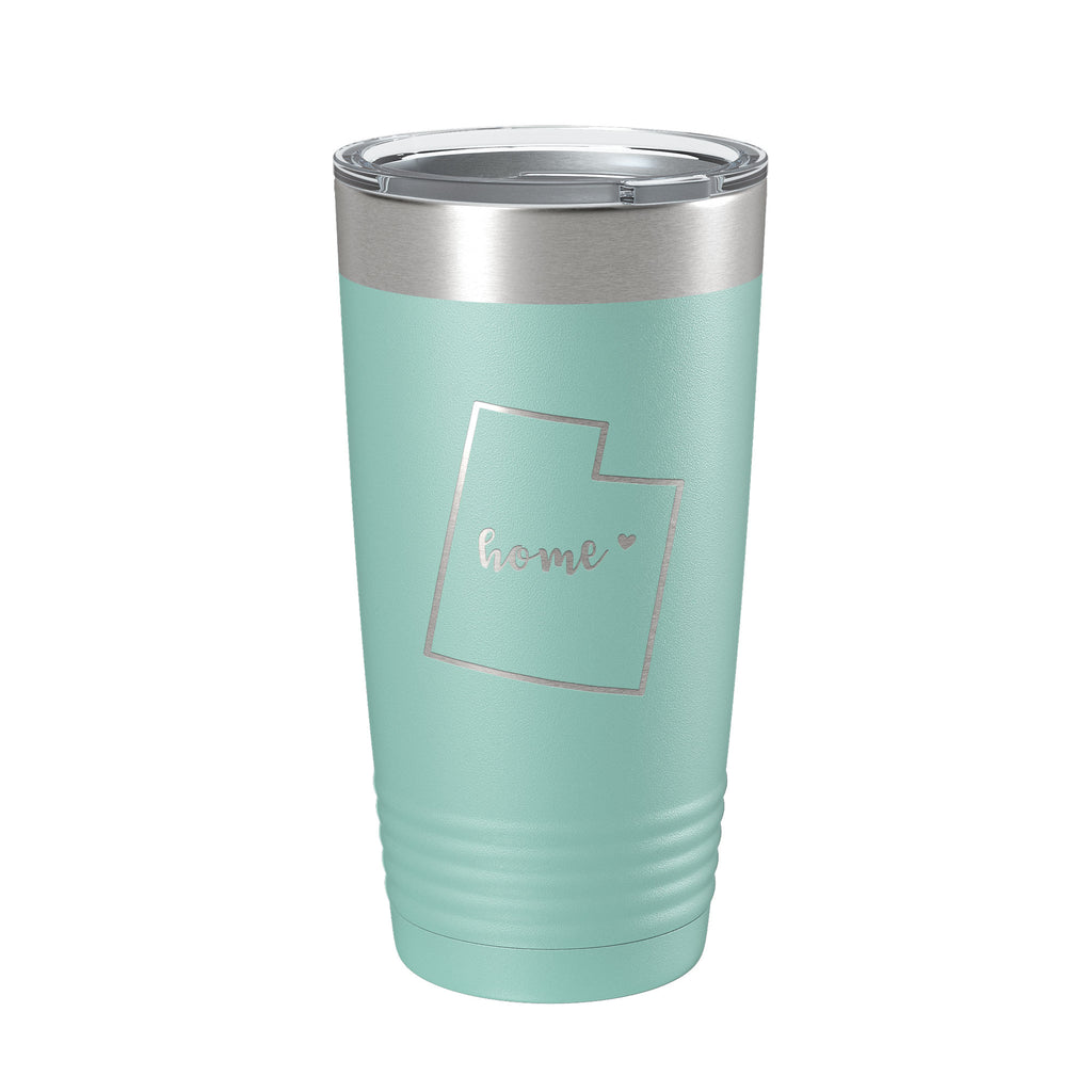 Utah Tumbler Home State Travel Mug Insulated Laser Engraved Map Coffee Cup 20 oz