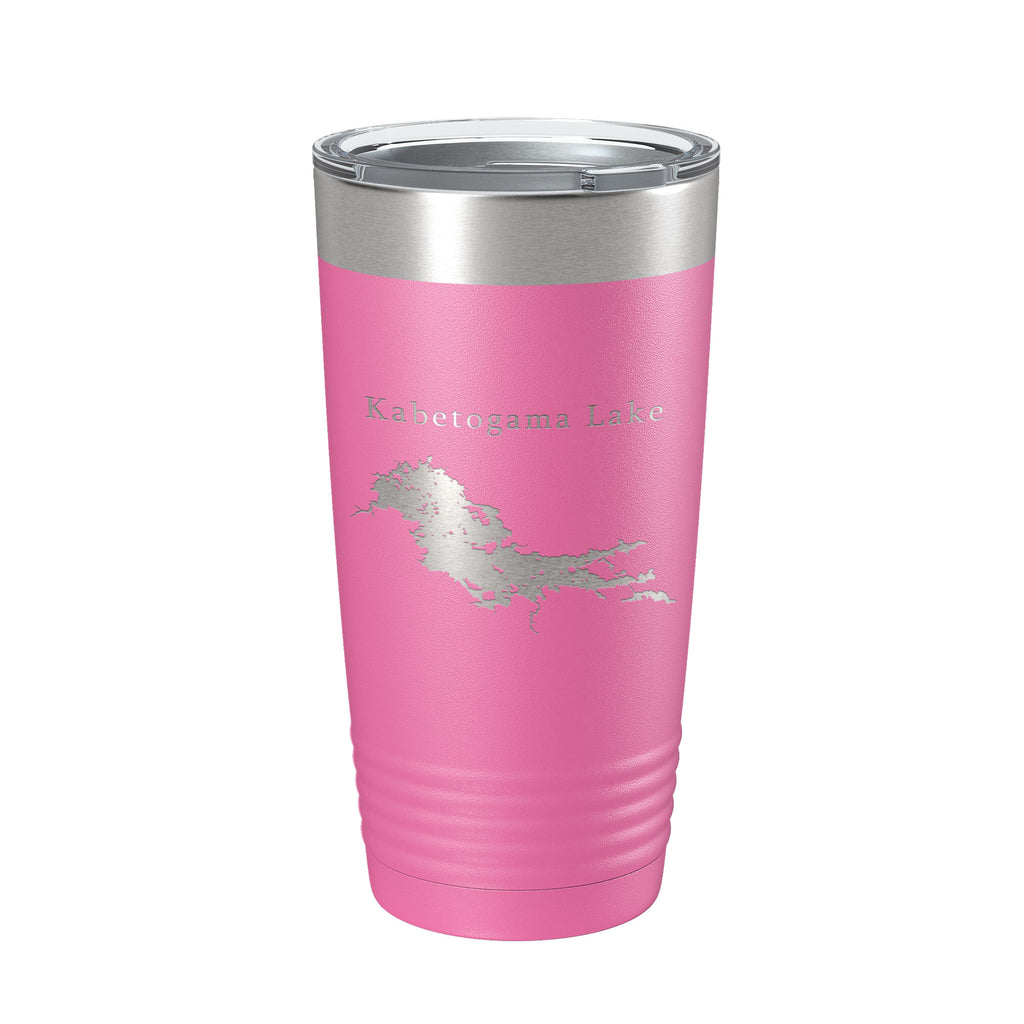 Kabetogama Lake Map Tumbler Travel Mug Insulated Laser Engraved Coffee Cup Minnesota 20 oz