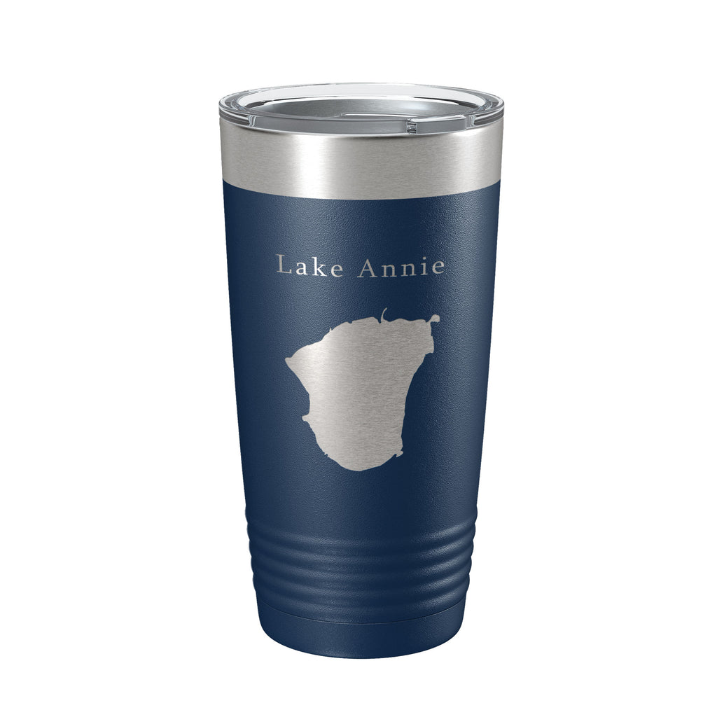 Lake Annie Map Tumbler Travel Mug Insulated Laser Engraved Coffee Cup Florida 20 oz