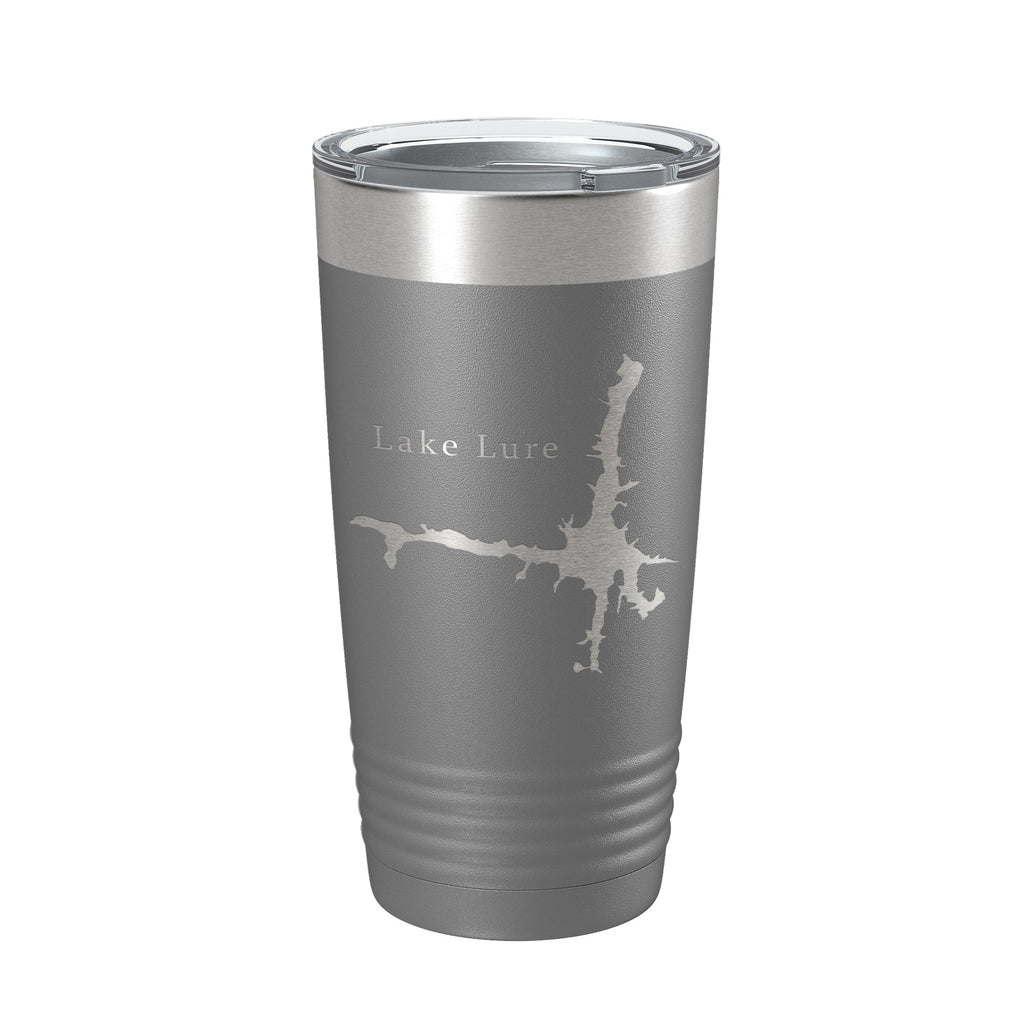 Lake Lure Map Tumbler Travel Mug Insulated Laser Engraved Coffee Cup North Carolina 20 oz